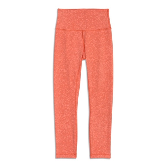 Lululemon Wunder Train High-Rise Tight 25 Like New in Coral - Picture 3 of 8